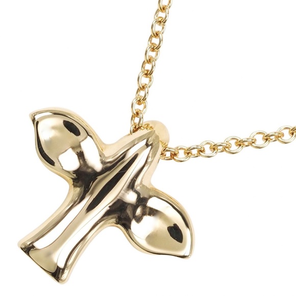 Tiffany & Co. 18k YG  Bird Cross - Picture 3 of 14